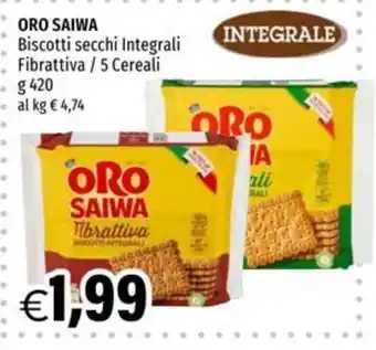 Oro Saiwa Biscotti secchi Integrali