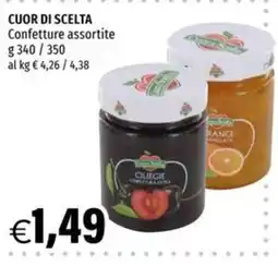 Hurrà Cuor di scelta confettura assortite offerta