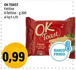 Hurrà OK Toast Fettine offerta