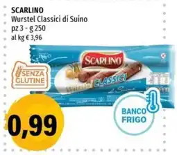 Hurrà Scarlino Wurstel Classici di Suino offerta