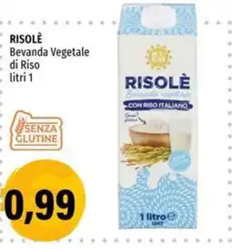 Hurrà Risolè bevanda vegetale di riso offerta