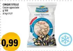 Hurrà Cozze sgusciate Cinque Stelle offerta