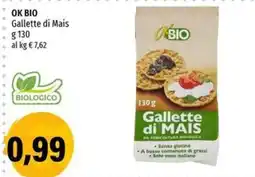 Hurrà OK Bio Gallette di Mais offerta