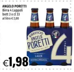 Hurrà Birra 4 Luppoli Angelo Poretti offerta