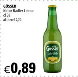 Hurrà Gösser Natur Radler Lemon offerta