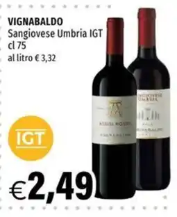 Hurrà Vignabaldo Sangiovese Umbria IGT offerta