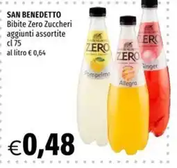 Hurrà San Benedetto Bibite Zero Zuccheri offerta