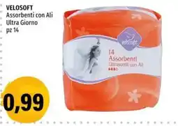 Hurrà Velosoft Assorbenti con Ali Ultra Giorno offerta