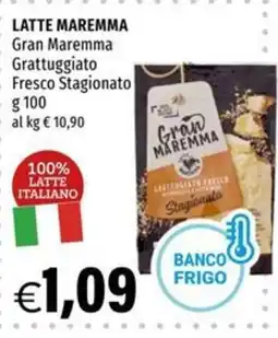 Hurrà Latte Maremma Gran Maremma Grattuggiato Fresco Stagionato offerta