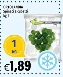 Hurrà ORTOLANDIA Spinaci a cubetti offerta