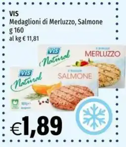 Hurrà VIS Medaglioni di Merluzzo, Salmone offerta