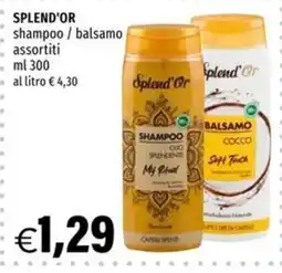 Hurrà Splend'Or shampoo / balsamo offerta