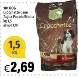 Hurrà 101 DOG Crocchette Cane offerta