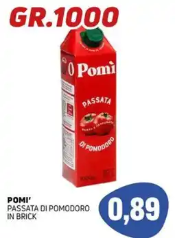 Emporio Amato Pomi' passata di pomodoro in brick offerta