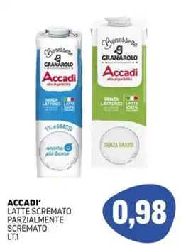 Emporio Amato Accadi' latte scremato parzialmente scremato offerta