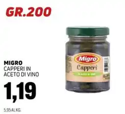 Emporio Amato Migro Capperi in aceto di vino offerta