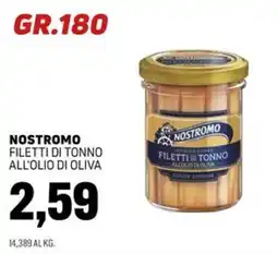 Emporio Amato Nostromo filetti di tonno all'olio di oliva offerta