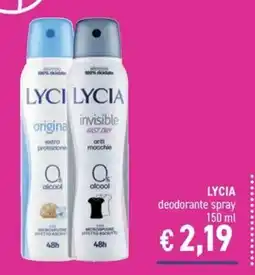 Determarket LYCIA deodorante spray offerta