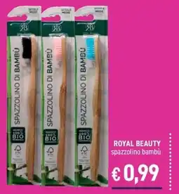 Determarket spazzolino bambù Royal Beauty offerta