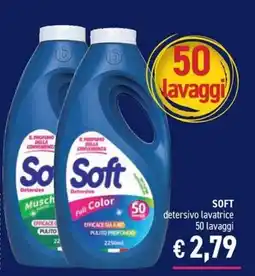 Determarket Soft detergente lavatrice offerta