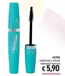 Determarket Astra subliminal x volume waterproof mascara offerta