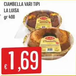 IperSisa Ciambella vari tipi La Luisa offerta