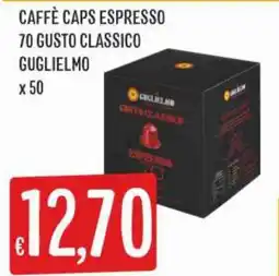 IperSisa Caffè Caps Espresso Gusto Classico Guglielmo offerta