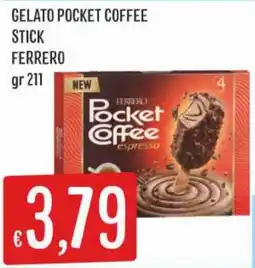 IperSisa Gelato pocket coffee stick ferrero offerta