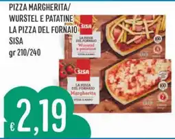 IperSisa Pizza Margherita/Wurstel e patatine SISA offerta