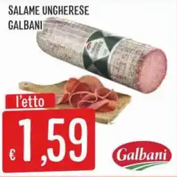 IperSisa Salame ungherese Galbani offerta