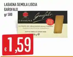 IperSisa Lasagna semola liscia Garofalo offerta