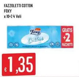 IperSisa Fazzoletti cotton Foxy offerta