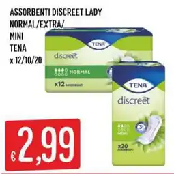 IperSisa Assorbenti discreet lady Tena offerta