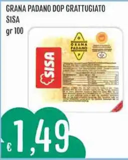 IperSisa Grana Padano DOP grattugiato SISA offerta