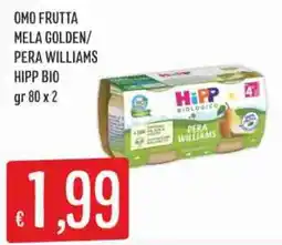 IperSisa Omo frutta mela golden pera williams hipp bio offerta
