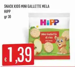 IperSisa Snack kids mini gallette mela Hipp offerta