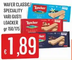 IperSisa Wafer classic Loacker offerta