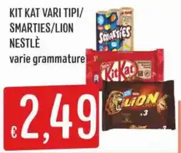 IperSisa Kit Kat vari tipi/Smarties/Lion Nestlé offerta
