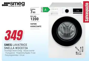SMEG lavatrice Snella W3C072A