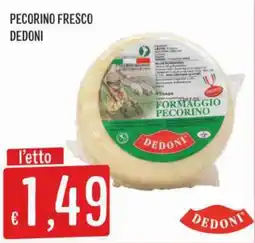 IperSisa Pecorino fresco Dedoni offerta