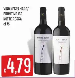 IperSisa Vino Negramaro/Primitivo IGP Notte Rossa offerta