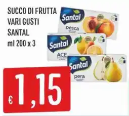 IperSisa Succo di frutta vari gusti Santal offerta