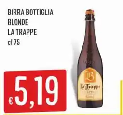 IperSisa Birra bottiglia blonde La Trappe offerta