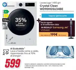 Trony Samsung lavatrice offerta