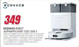 Trony EcoVacs Robot Aspirapolvere T30C Gen 2 offerta
