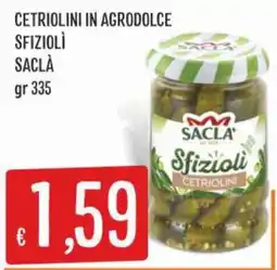 IperSisa Saclà sfiziolì cetriolini offerta