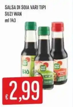 IperSisa Salsa di soia vari tipi Suzi Wan offerta