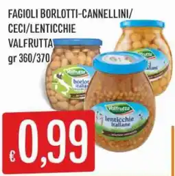 IperSisa Fagioli borlotti-cannellini/ceci/lenticchie Valfrutta offerta
