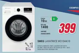 Trony SMEG lavatrice W3104A10 offerta