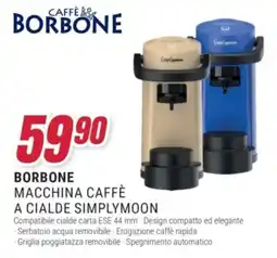 Trony Borbone macchina caffè a cialde Simplymoon offerta